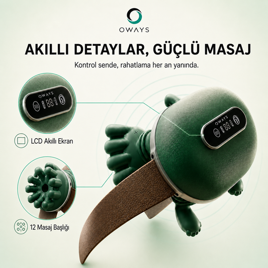 Oways Pro Masaj Cihazı – Boyun, Bel & Bacak