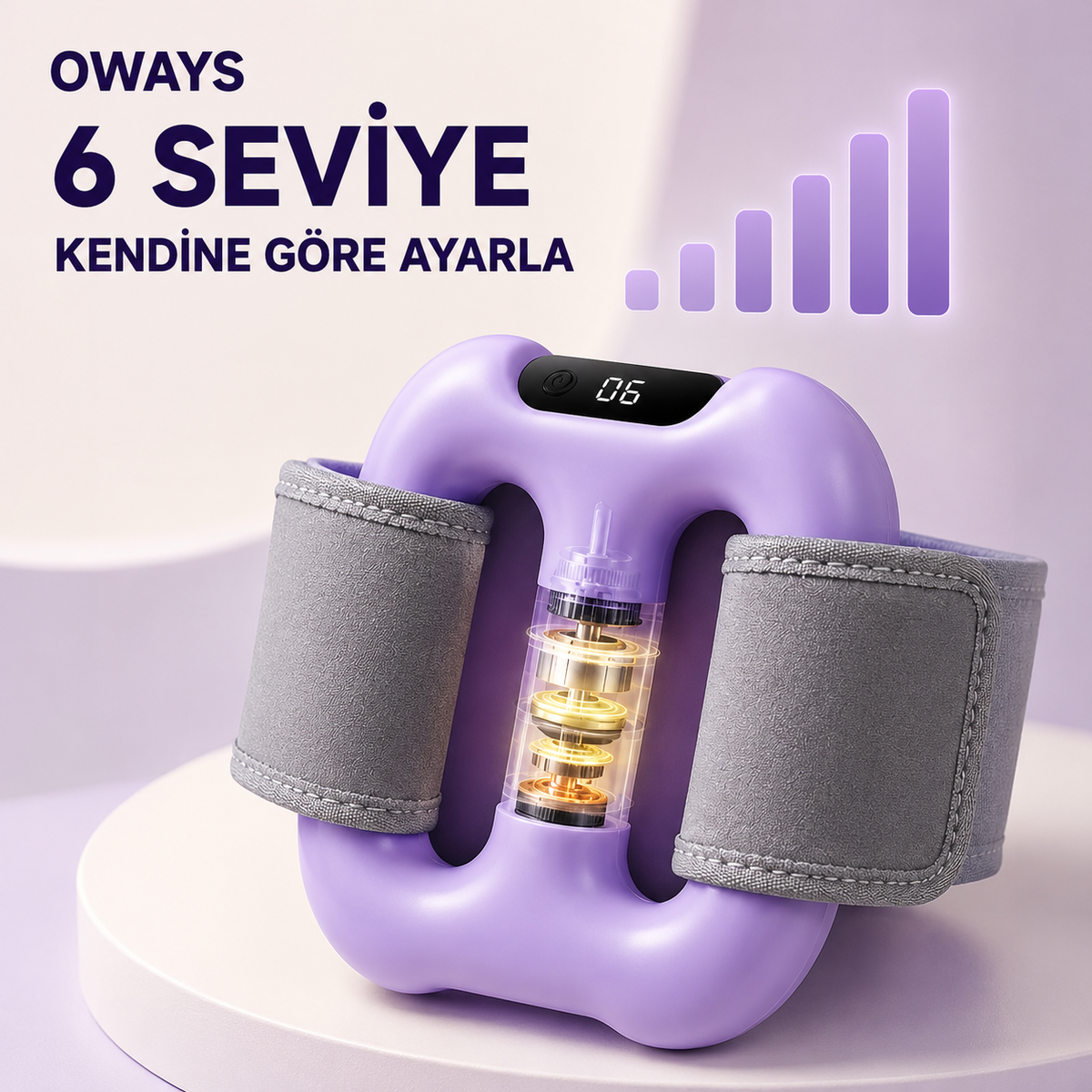 Oways Bel Masaj Cihazı – Titreşimli & Şarjlı