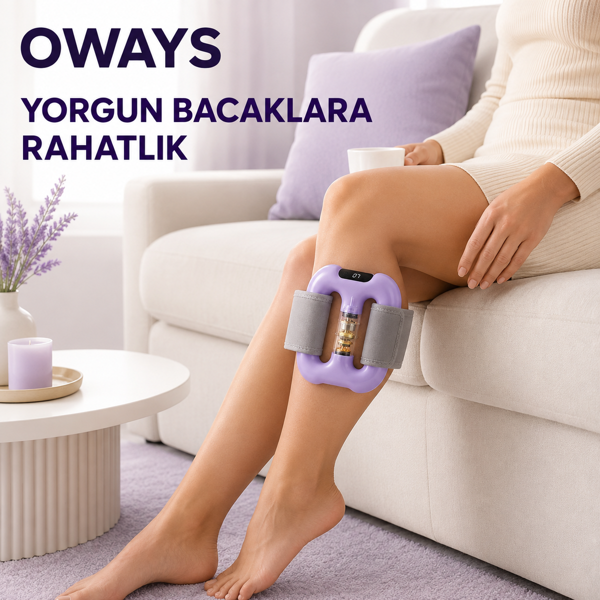 Oways Bel Masaj Cihazı – Titreşimli & Şarjlı